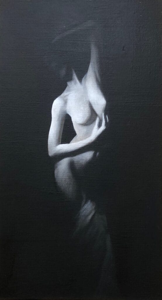 Out of The Shadows - Monochrome oil