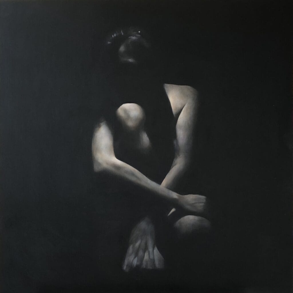 'Hope' - original Monochrome oil painting. 60 cm x 60 cm.'Hope' - original Monochrome  oil painting. 60 cm x 60 cm.